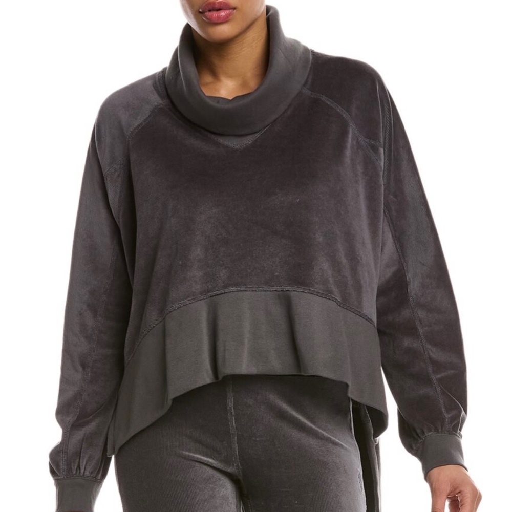 Free people movement velour top.